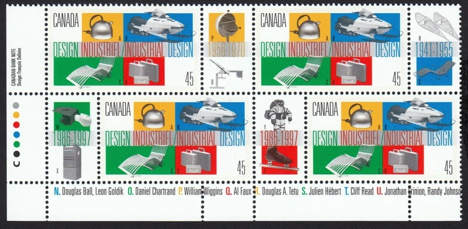 INDUSTRIAL DESIGN = Canada 1997 #1654 MNH LL Block of 4 CV$4.50 - Image 1 of 1