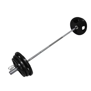 102KG Total - 180CM OLYMPIC BARBELL BAR WEIGHT SET - A PAIR FREE SPRING COLLAR - Picture 1 of 8
