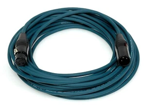 DG Systems - Cavo dmx XLR 3 poli per controllo luci, cavo blu - Made in Italy - Imagen 1 de 6