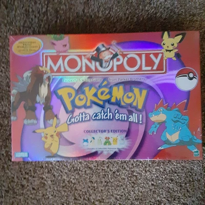 Pokémon Monopoly GOLD & SILVER Collector's Edition 2001 Factory Sealed NEW - Image 1 of 3
