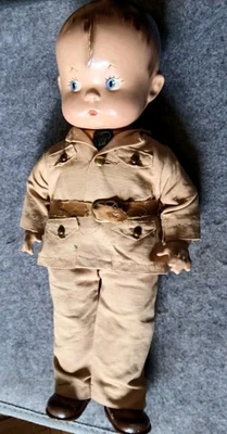Muñeca Soldado Skippy EFFANBEE De Colección Segunda Guerra Mundial Composición 14" Militar RARA DIFÍCIL DE ENCONTRAR  Foto 1 de 4