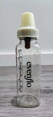 Vtg Evenflo Glass Baby Bottle Nipple Lid  Triangle Shape 8oz Dunhill Collectible - Image 1 of 4