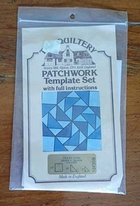 The Quiltery Patchwork Acrilico Template Set "Crazy Anne" 11" Quadrato Vintage UK - Foto 1 di 2