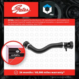 Radiator Hose fits BMW 428 2.0 Upper 13 to 17 Coolant Gates 17127596837 Quality - Picture 1 of 2