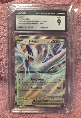Pokemon TCG Lugia ex 17/34 PSA CGC 9 Ultra Rare Holo Venusaur & Lugia ex Deck - Image 1 of 2