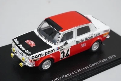 1:43 SPARK S9457 SIMCA 1000 Rally 2 Monte Carlo Rally 1973 #34 B.Fiorentino - Image 1 of 4