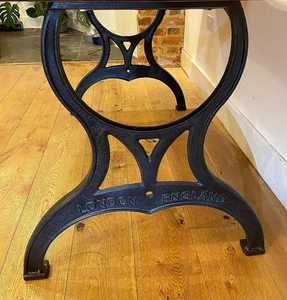 Cast Iron Table Legs (London England) Pair - Picture 1 of 3