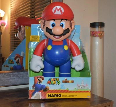 NUEVO JAKKS Pacific Nintendo Super Mario Bros Big ENORME 20" GIGANTE JUMBO Figura Foto 1 de 4