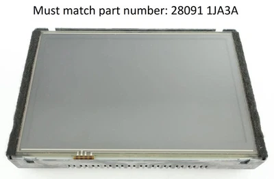 Nissan Infiniti Infotainment Radio Display Screen Navigation 28091 1JA3A - Image 1 of 4