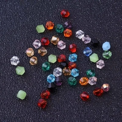 2mm 1000pcs Bicone Crystal Glass bead Loose Crafts Beads Jewelry Making Mix - Image 1 of 4
