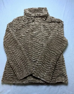 Patagonia Pelage Faux Fur Jacket Women's Large Brown Lined Long Sleeve Full Zip - Image 1 of 4