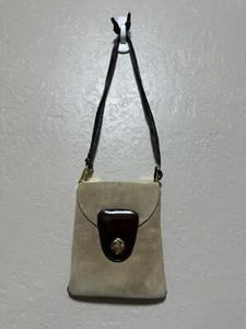 Vintage Susan Gail Brown suede crossbody - Picture 1 of 8