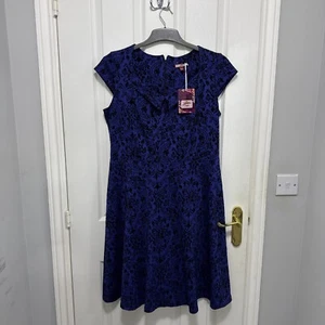 Joe Browns 18 Blue Floral Dress NEW - Picture 1 of 23