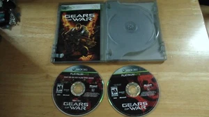 Gears of War Platinum Hits 2 Disc Edition (Xbox 360) Complete W/ Manual CIB - Picture 1 of 2