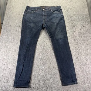 Michael Kors Jeans Mens 40x34 Blue Dark Wash Cotton Stretch Parker Slim Denim - Picture 1 of 10