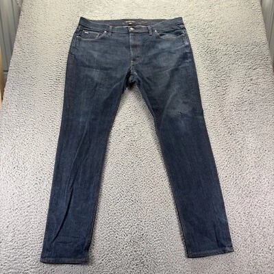 Michael Kors Jeans Mens 40x34 Blue Dark Wash Cotton Stretch Parker Slim Denim - Image 1 of 4