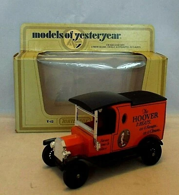MATCHBOX Models of Yesteryear Y-12 1912 FORD MODEL 'T' Van Hoover 75 Yrs ISSUE 1 - Image 1 of 4