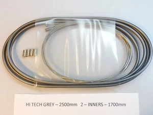 2,5 mtr - Cable exterior de freno gris Shimano Hi Tech con interior de acero inoxidable YPK bicicleta - Imagen 1 de 2