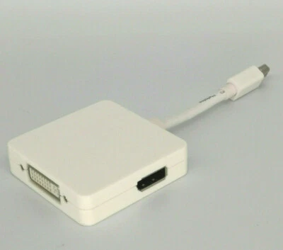 InLine Mini DisplayPort zu HDMI / DVI / DisplayPort Adapterkabel, weiß , 17195I - Bild 1 von 4
