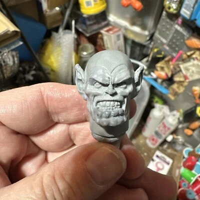 "Cabezal de cómic personalizado Mego Zica FTC retro Fantastic Four Super Skrull cabeza de 1/9 8""" Foto 1 de 4