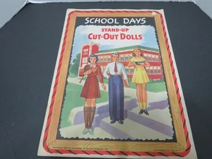 SCHOOL DAYS STAND-UP CUT-OUT DOLLS 1943 - Picture 1 of 12