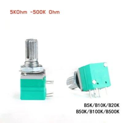 RV097NS Einzelpotentiometer 5 Pin variabler Widerstand mit Schalter 5KOhm -500K Ohm - Bild 1 von 4