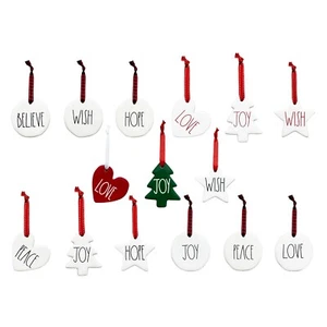 Rae Dunn Christmas Ornament CHOOSE - Picture 1 of 103