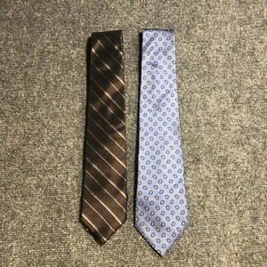 Lot of 2  STAFFORD 100% SILK Men's Ties 58" Length - Picture 1 of 5
