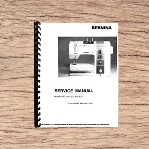 Bernina Record 932 and Record 933 Sewing Machine Service Manual Reprint Comb - Imagen 1 de 7