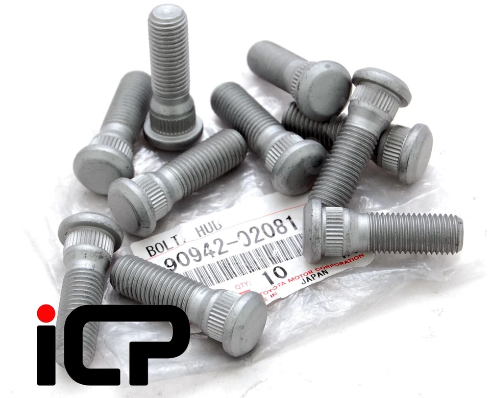 1 x pernos de buje de rueda delantera genuinos se adapta a: camioneta Toyota Hilux Hilux Surf Foto 1 de 1