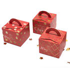 12 PCS Xmas Favor Boxes Cardboard Gable Biscuit Christmas