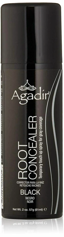 AGADIR CORRECTOR DE RAÍCES Spray de Retoque Temporal 2 OZ NEGRO Foto 1 de 1