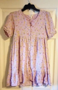 Matilda Jane Flowy Purple Spring Summer Floral Dress Enchanted Garden Size 14 - Picture 1 of 5