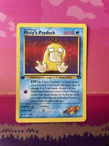 Pokemon Karte Misty's Psyduck Gym Challenge 1. Edition Common 90/132 Near Mint - Bild 1 von 2