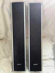 Set Of 2 SONY SS-TS82 Tower Speakers Right Left 21" Tall Stand or Wall Mountable