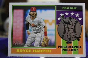 2025 Topps Heritage Bryce Harper 'Player Icons' - Bild 1 von 2