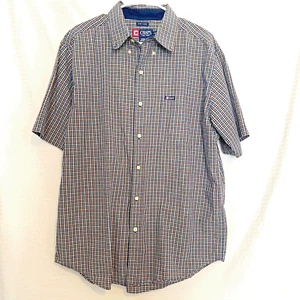 Camisa Ralph Lauren Chaps Manga Corta Para Hombre Talla Grande Roja, Azul Marino, Blanca A Cuadros - Imagen 1 de 4