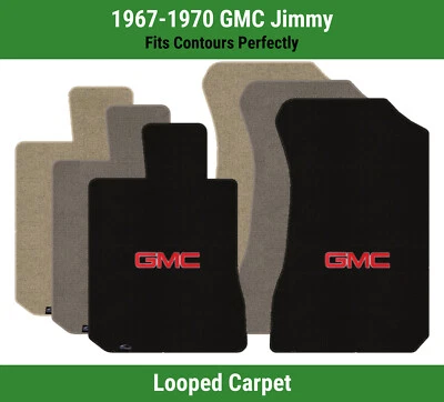 Alfombrillas Lloyd Classic Loop Front File para GMC Jimmy '67-70 con logotipo GMC 1 rojo Foto 1 de 4