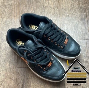 G By Guess Women’s Sneaker Sz 6 Black Gold Los Angeles Designer GBG SKU #261 - Picture 1 of 8