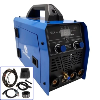 MIG 140 INVERTER DC WELDER 3in1 MMA ARC TIG LIFT GAS GASLESS WELDING KIT 140A - Image 1 of 4