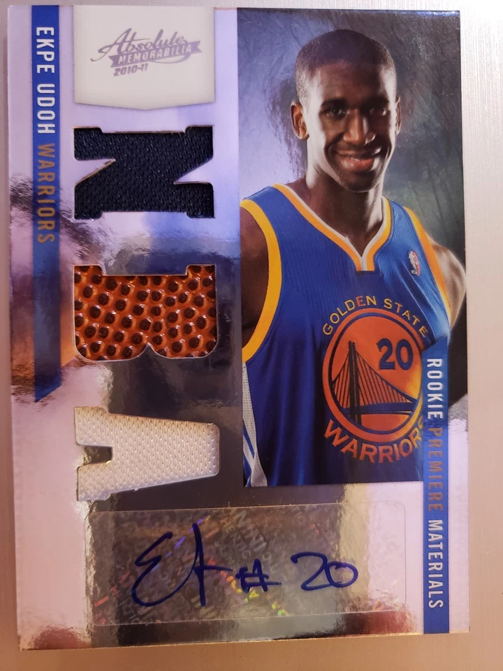 2011 ABSOLUTE EKPE UDOH ROOKIE PREMIERE MATERIAL'S #'D 442/499. - Image 1 of 3