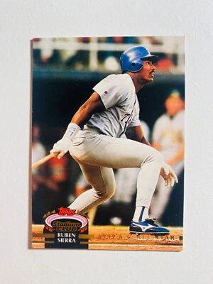 1992 TOPPS STADIUM CLUB #47 RUBEN SIERRA NM-MT MLB BASEBALL CARD - Image 1 of 2