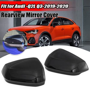 Tapa de espejo retrovisor lateral negro brillante para Audi Q3 Q2L 2019 2020-2023 - Imagen 1 de 9