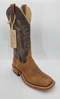 Botas de Vaquero Anderson Bean Natural Brahma Bisonte 8 EE Foto 1 de 2