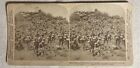 Stereoview Card Methuen?S Infantry Storming A Kopje Gras Pan South Africa 1901