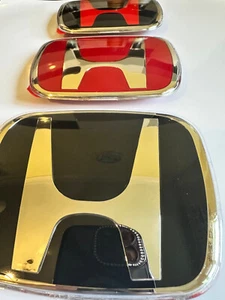 Honda Civic Type R Accord EP2 EP3 75700-S5T-E01 H Emblem Badge 123x99  2003-2019 - Picture 1 of 23
