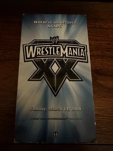WWE Wrestlemania XX VHS (2004, Canada NTSC Release) KOCH Vision Rare HTF OOP - Picture 1 of 4