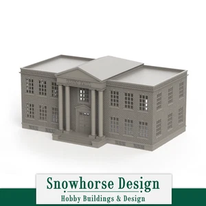 Town Hall | Main Street Collection (HO/N Scale) - Picture 1 of 5