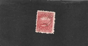 New Zealand 1900 Pictorials 1d Terraces Single Used Manuscript Cancel - Bild 1 von 2
