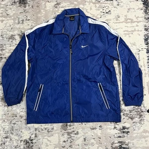 Vintage 90s Y2K Nike Windbreaker Pullover Nylon Jacket Mens Size L Swoosh - Picture 1 of 11